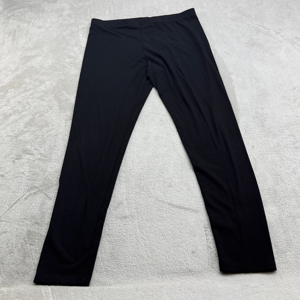 Karen Kane Leggings Womens L Classic Black Lifestyle Basics HR Stretch Everyday